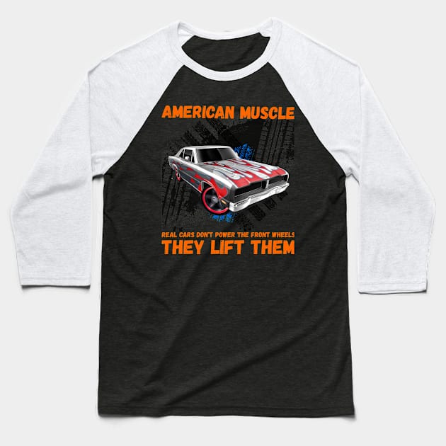 AMERICAN MUSCLE Baseball T-Shirt by equiliser